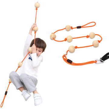 Kids Climbing Rope with Anti-Slip Grip - Outdoor Adventure Training Kit.
