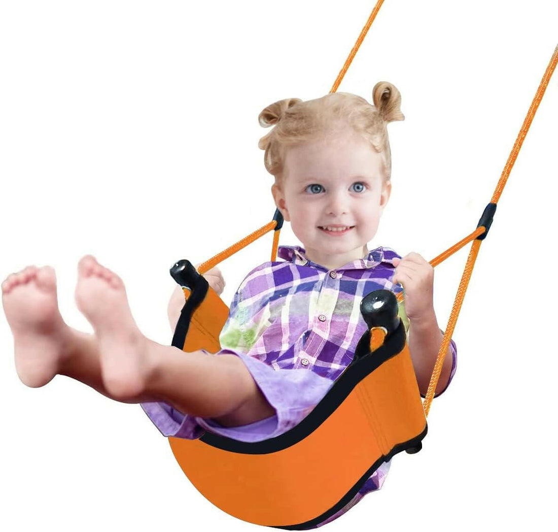 Portable Children's All-Weather Roll-Up Swing Seat for Backyard & Camping.