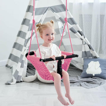 Toddler Swing &  Swing - Adjustable Rope Swing Seat for Kids.