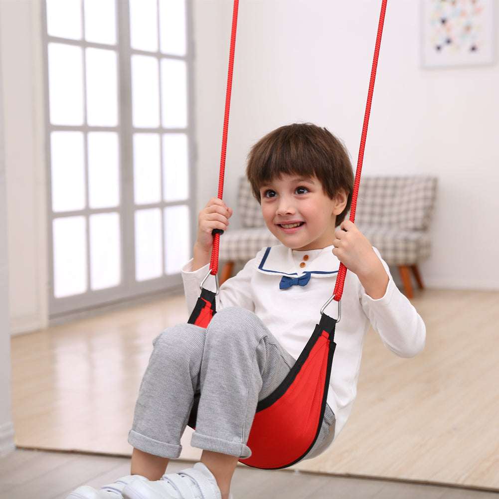 CozyCanvas Kids' Fabric Swing – Safe & Fun Indoor Play.