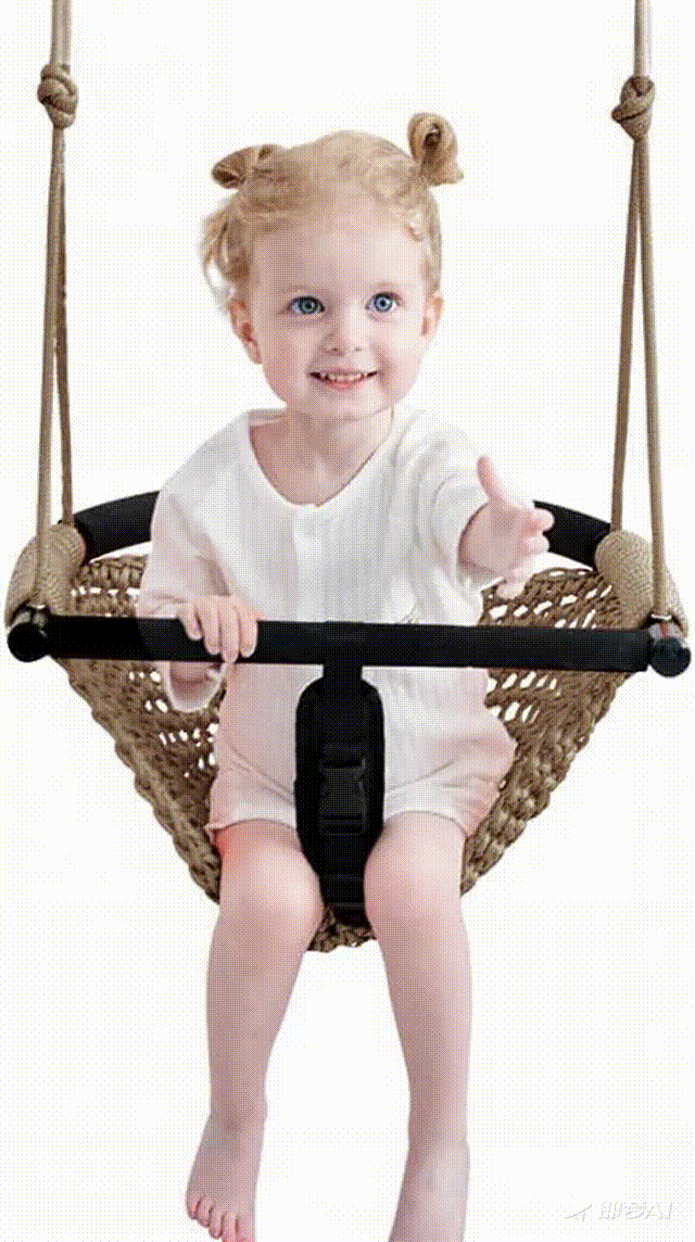 Toddler Swing &  Swing - Adjustable Rope Swing Seat for Kids.