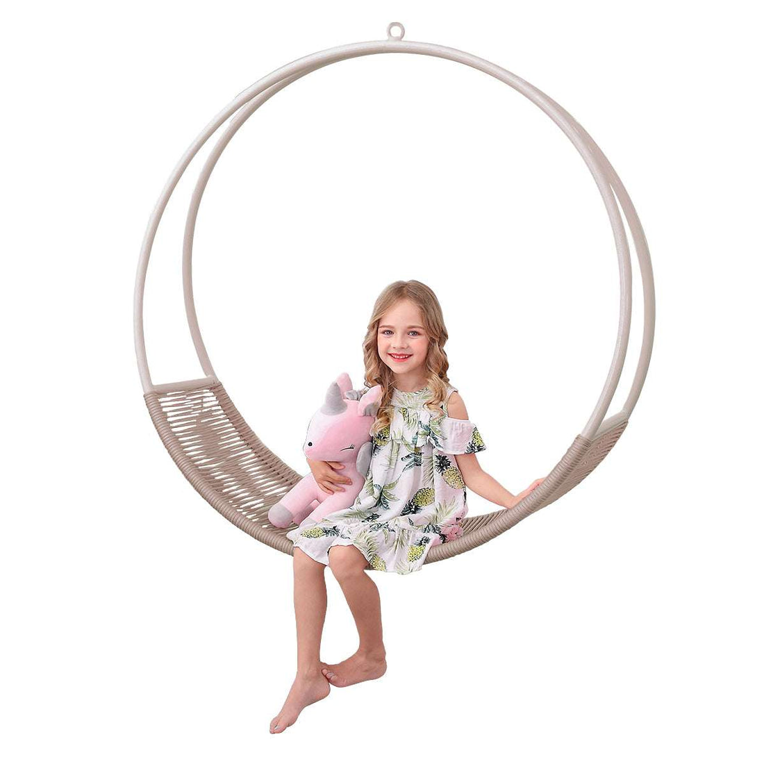 Moonlit Serenity Swing，Celestial Weaves Cradling Midnight Dreams.