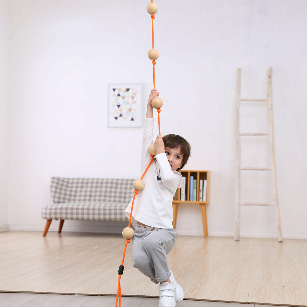 Kids Climbing Rope with Anti-Slip Grip - Outdoor Adventure Training Kit.