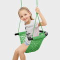 Hand-Knitting Toddler Swing, Swing Seat for Kids with Adjustable Ropes.