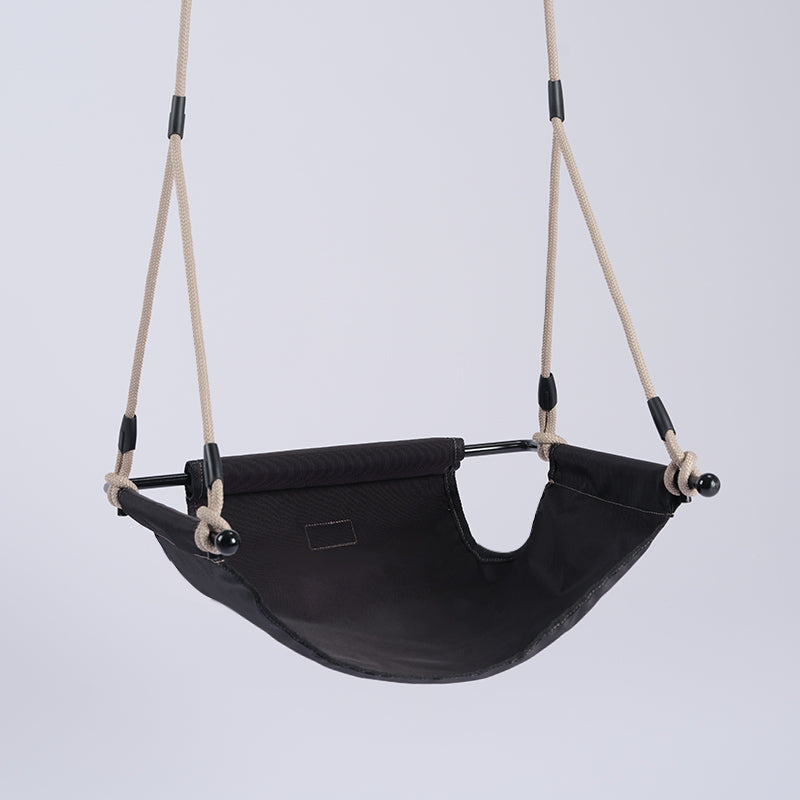 Toddler Swing Chair, Heavy Duty Rope Swing seat for Children with Cushion, Doorway Swing for Kids Indoor Outdoor，Little tikes Swing Set for Playground, Backyard Home (Khaki)