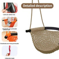 Hand-Knitting Toddler Swing, Swing Seat for Kids with Adjustable Ropes.