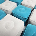 Inflatable MagnetBlox Magnetic Construction Blocks for Kids - Standard Set in Trendy Blue Gray.