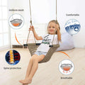 Hand-Knitting Toddler Swing, Swing Seat for Kids with Adjustable Ropes.
