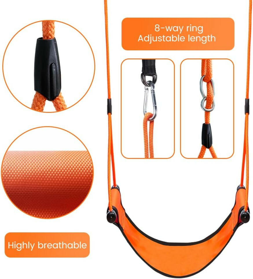 Portable Children's All-Weather Roll-Up Swing Seat for Backyard & Camping.