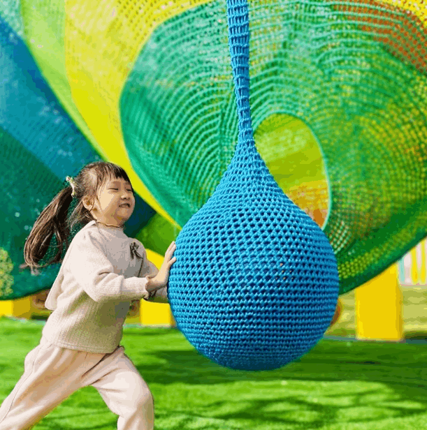 Children's rope hanging ball “Customizable size”.