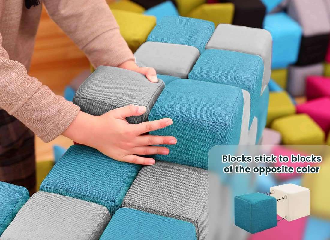 Magnetic Soft Building Blocks for Kids, Magnetic Blocks, Big Blocks.