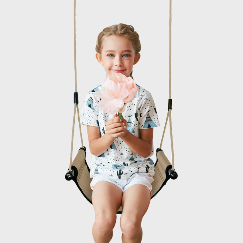 Portable Children's All-Weather Roll-Up Swing Seat for Backyard & Camping.